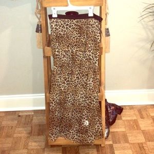 Cheetah mesh skirt